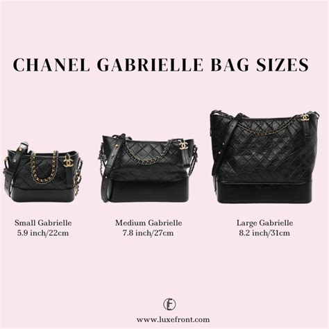 gabrielle chanel tote|Chanel gabrielle bag size comparison.